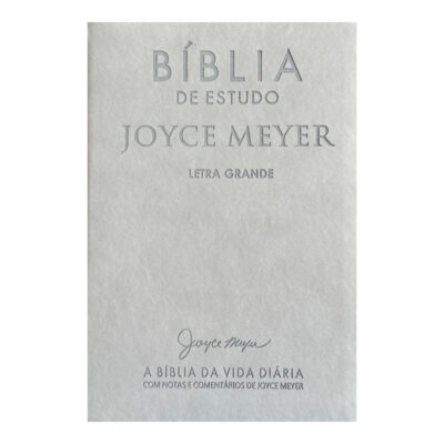 Bíblia Estudo Joyce Meyer - Letra Grande - Cinza