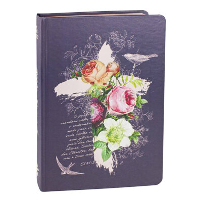 Biblia Sagrada Letra Grande Capa Ilustrada  rosas