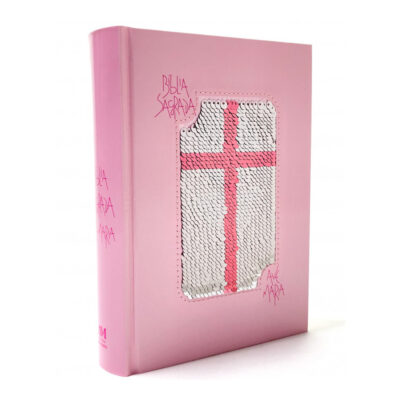 Bíblia Sagrada Com Lantejoula - Rosa