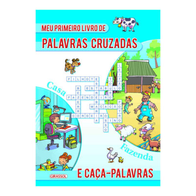 Meu Primeiro Livro De Palavras Cruzadas E Caça-Palavras: Azul