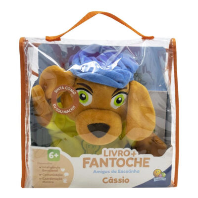 Livro + Fantoche Amigos Da Escolinha: Cássio Descobre As Letras