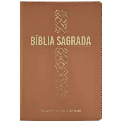 Bíblia Linha Ouro - Cruz, Letra Grande