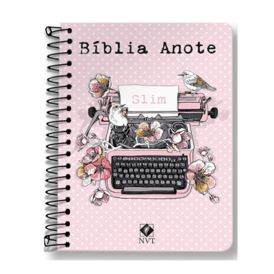 Bíblia Anote Nvt Slim Espiral - Typo Rosa