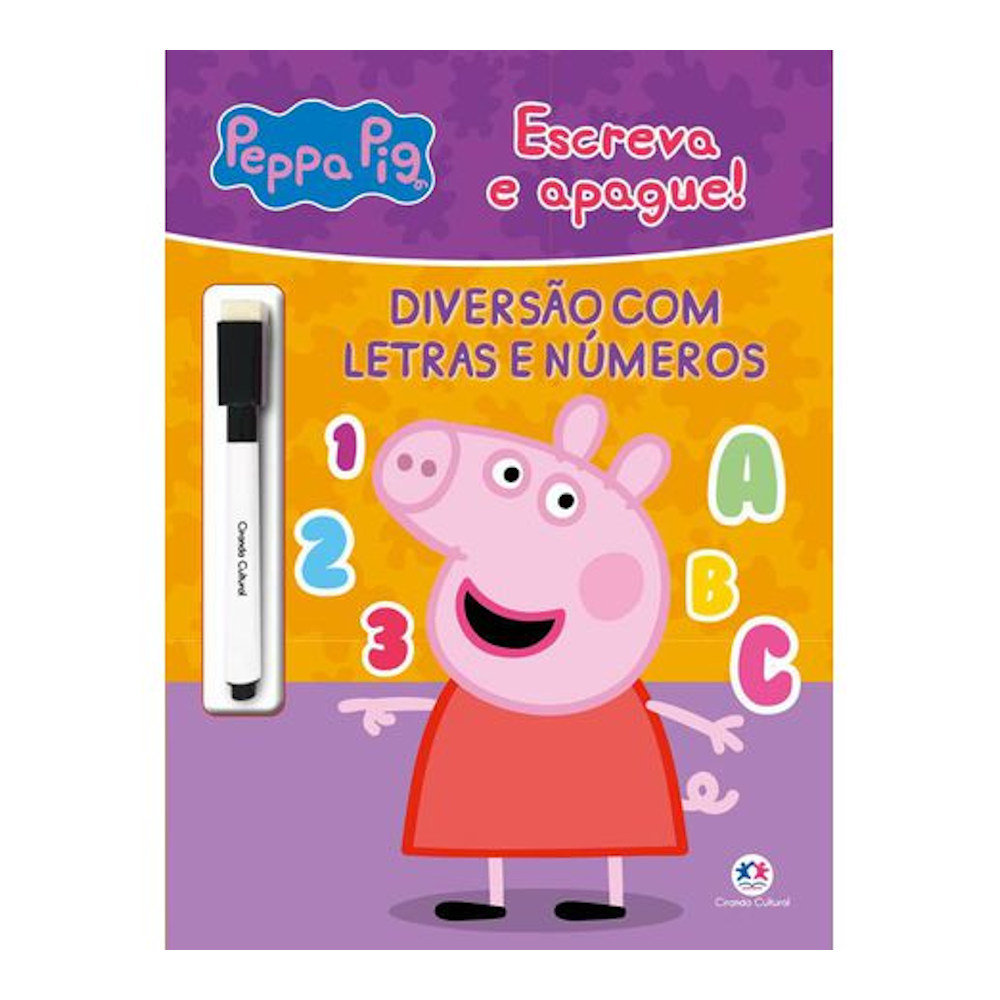 Escreva E Apague - Peppa Pig - Diversão Com Letras E Números Escreva E Apague - Peppa Pig - Diversão Com Letras E Números