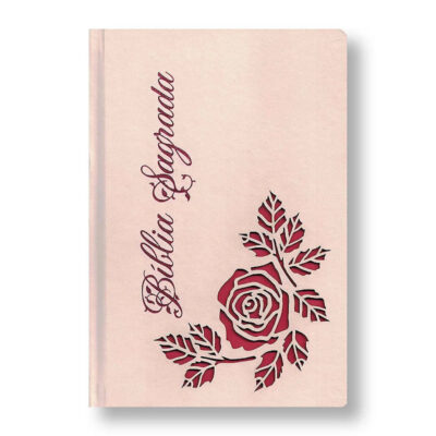 Bíblia Sagrada Corte Vazado Flor - Letra Grande