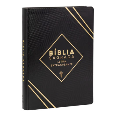 Bíblia Sagrada Letra Extragigante Com Índice - Couro Sintético Preto