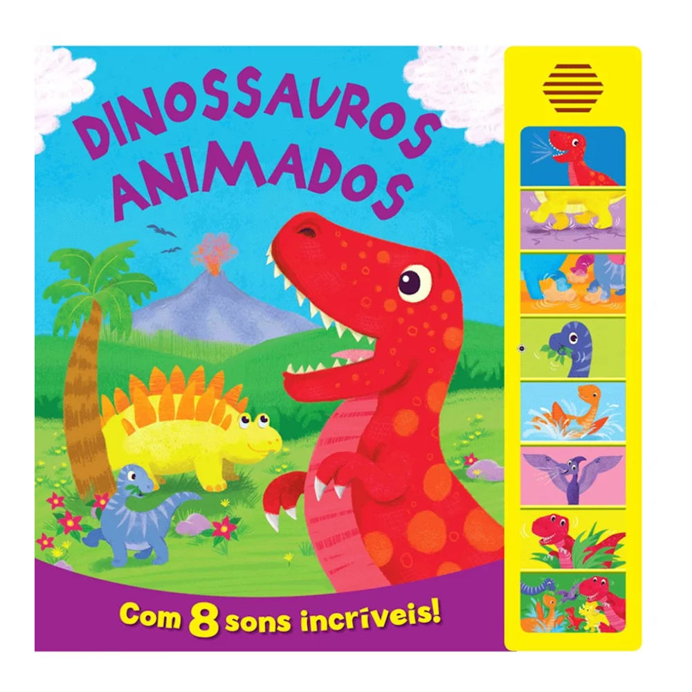 Dinossauro Animado - Com 8 Sons Engraçados Dinossauro Animado - Com 8 Sons Engraçados