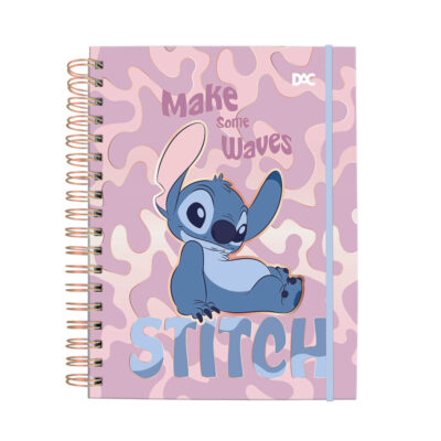 Caderno 1/4 Pequeno Espiral Capa Dura 80 Folhas Smart Mini -stitch