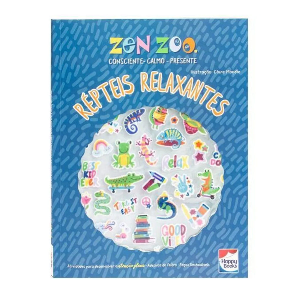 Zen Zoo - Répteis Relaxantes: Livro De Atividades Com Adesivo Zen Zoo - Répteis Relaxantes: Livro De Atividades Com Adesivo