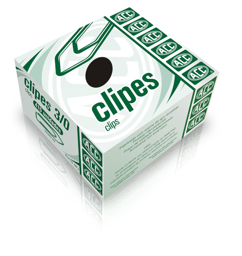 Clips N° 3/0 500grs - Com 415 Unidades Clips N° 3/0 500grs - Com 415 Unidades