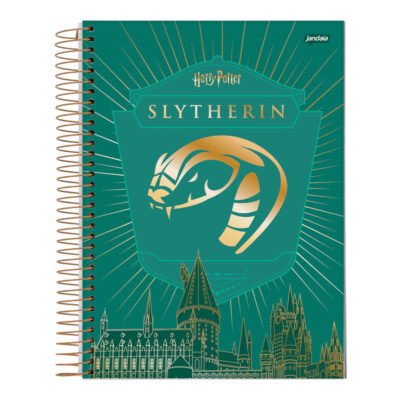 Caderno Espiral Universitário Grande Capa Dura 160 Folhas 10 Matérias Harry Potter - Estampas Sortid