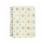 Caderno Colegial Médio Espiral 160 Folhas Capa Dura - Jardim Off White