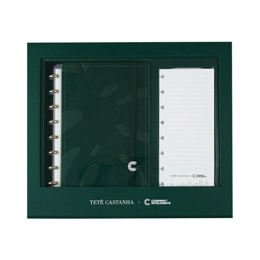 Caderno Inteligente 1/4 A5 Pequeno Espiral Com 80 Folhas + Checklist Folhar - By Tetê Castanha Caderno Inteligente 1/4 A5 Pequeno Espiral Com 80 Folhas + Checklist Folhar - By Tetê Castanha