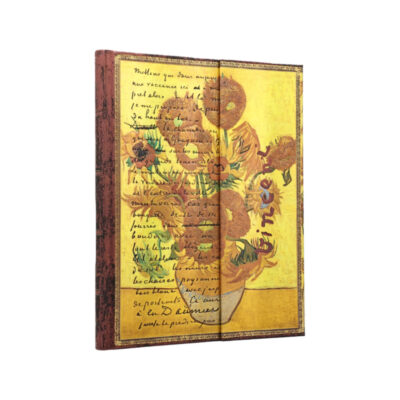 Caderno Colegial Capa Dura 144 Páginas Com Pauta Ultra - Van Gogh, Sunflowers