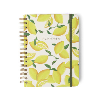 Planner Permanente Espiral Semanal - Frutare - Limão Siciliano