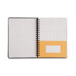 Caderno Colegial Médio Espiral Capa Dura Pautado - Frutare - Limão Siciliano