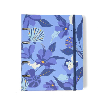 Fichário Caderno Argolado Criativo Pautado - Trancoso - Azul