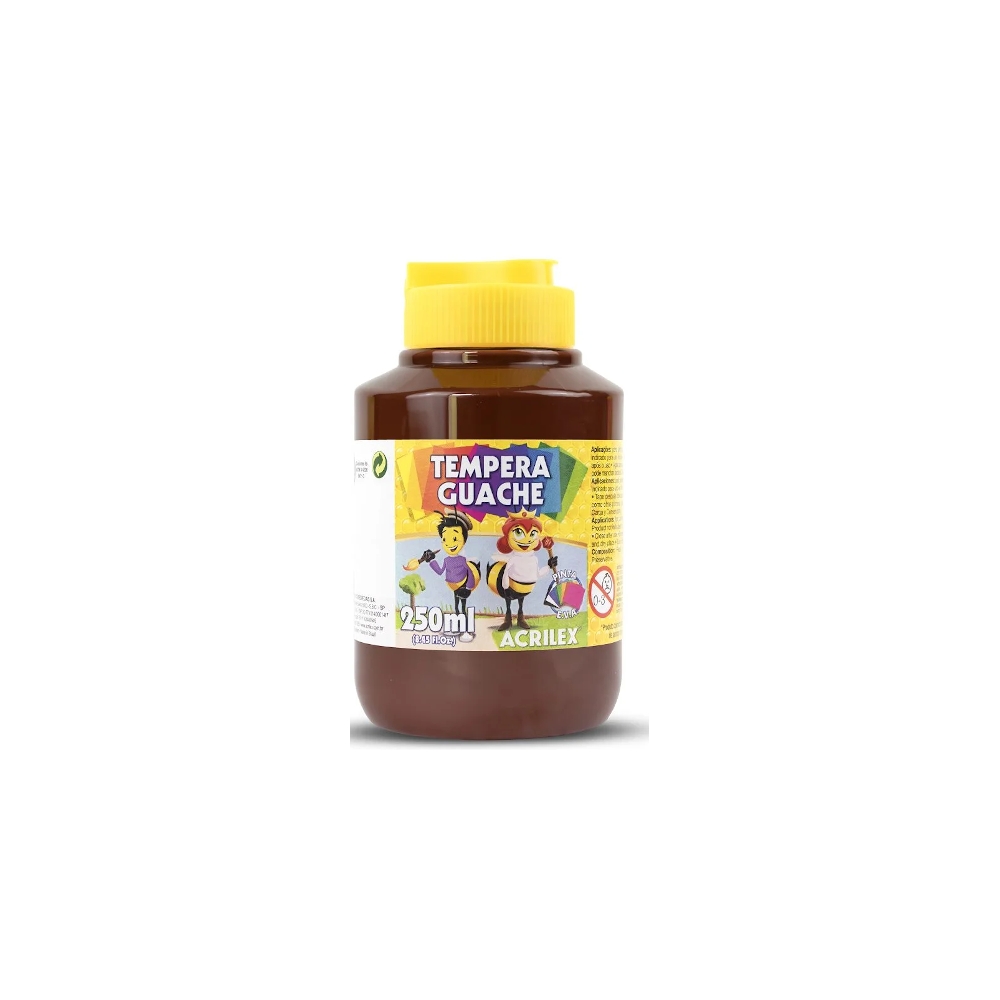 Tinta Guache 250ml - Marrom Tinta Guache 250ml - Marrom