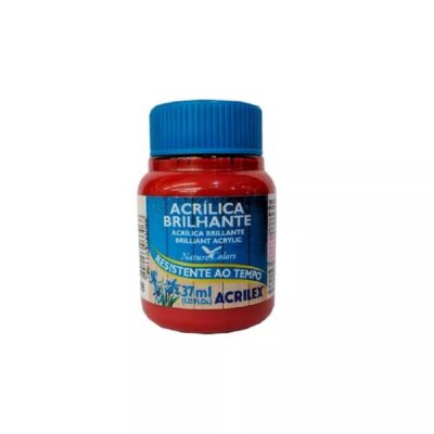 Tinta AcrÍlica Brilhante 37ml - Vermelho Escarlate Tinta AcrÍlica Brilhante 37ml - Vermelho Escarlate