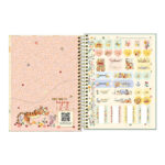Caderno Espiral Colegial Médio Capa Dura 160 Folhas 10 Matérias Pooh - Estampas Sortidas