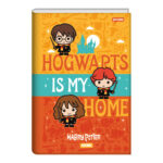 Caderno Brochura Costurado Sem Mola Universitário Grande Capa Dura 96 Folhas Harry Potter - Estampas