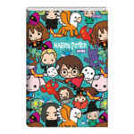 Caderno Brochura Costurado Sem Mola Universitário Grande Capa Dura 96 Folhas Harry Potter - Estampas
