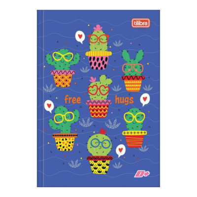 Caderno 1/4 Pequeno Brochura Costurado Sem Mola Capa Dura 96 Folhas D+ - Estampas Sortidas