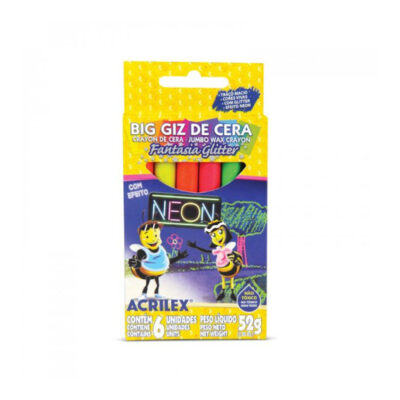 Big Giz De Cera Neon Glitter