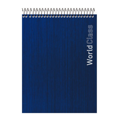 Caderno Espiral Universitário Vertical Com 80 Folhas World Class - Cores Sortidas