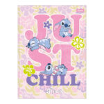 Caderno Brochura Costurado Sem Mola Colegial Médio Capa Dura 160 Folhas Stitch - Estampas Sortidas