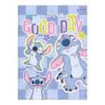 Caderno Brochura Costurado Sem Mola Colegial Médio Capa Dura 160 Folhas Stitch - Estampas Sortidas