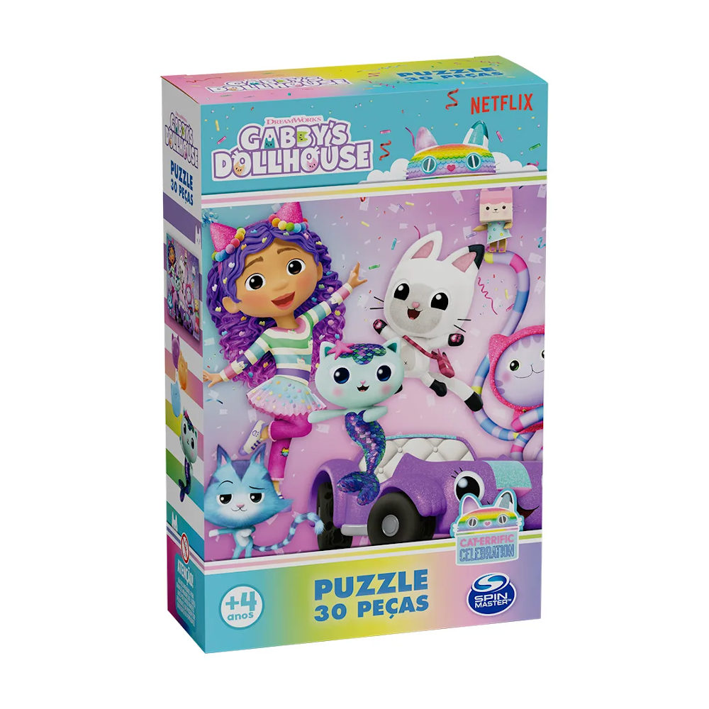 Quebra-Cabeça Com 30 Peças - Gabby S Dollhouse Quebra-Cabeça Com 30 Peças - Gabby S Dollhouse