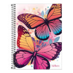 Caderno Espiral Universitário Grande Capa Dura 80 Folhas Bloom - Estampas Sortidas