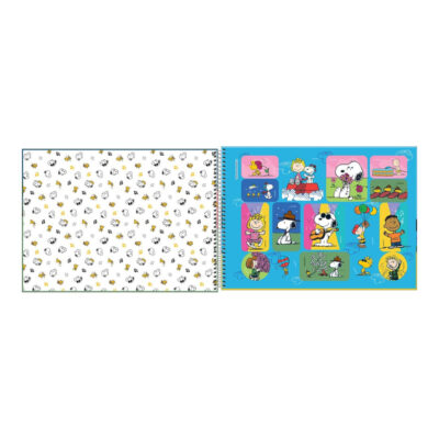 Caderno De Cartografia E Desenho Espiral 80 Folhas Snoopy – Estampas Sortidas