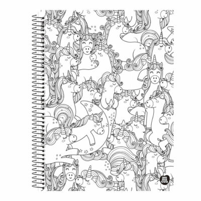 Caderno Espiral Universitário Grande Capa Dura 80 Folhas Color Quest - Estampas Sortidas