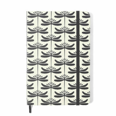 Caderneta Anotações 160 Folhas Sem Pauta Libélulas - Off White