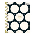 Caderneta Espiral Capa Dura 80 Folhas West Village - Estampas Sortidas