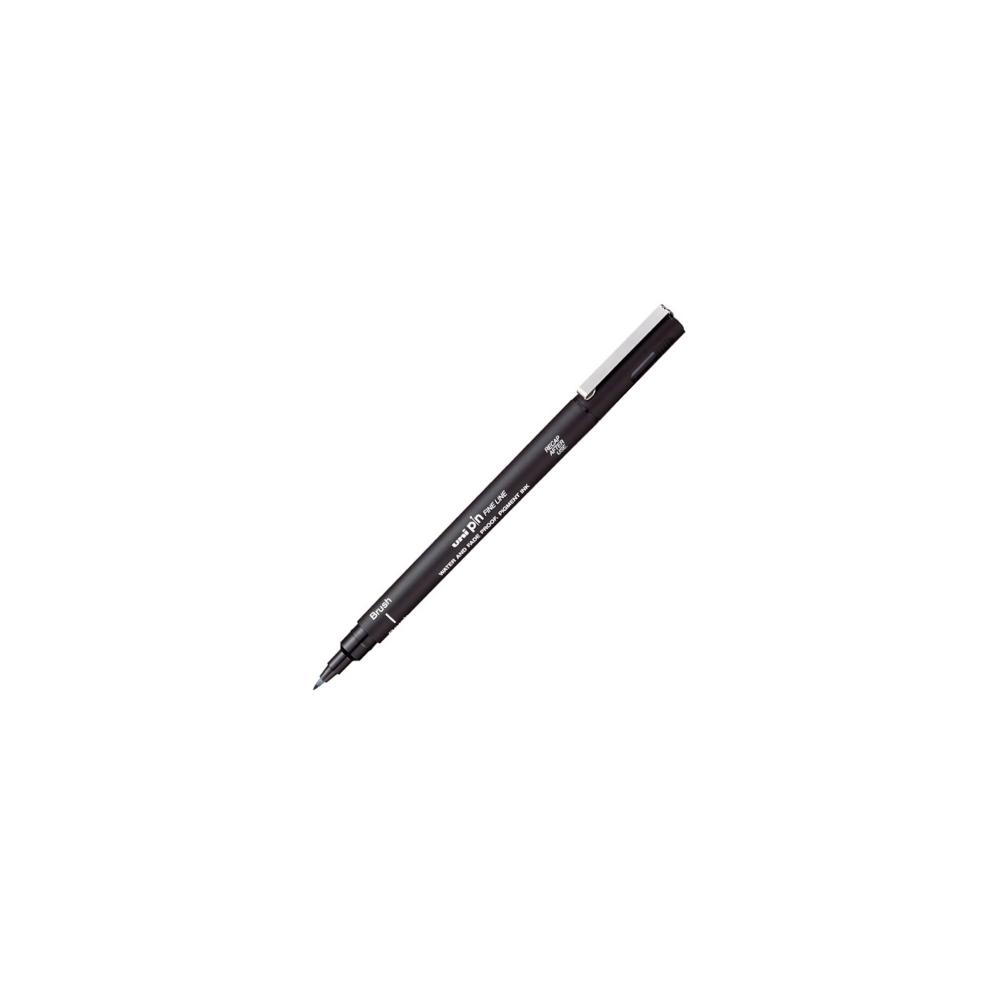 Caneta Brush Pen Uni Pin - Preta Caneta Brush Pen Uni Pin - Preta