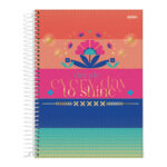 Caderno Espiral Universitário Grande Capa Dura 80 Folhas Eco Línea - Estampas Sortidas