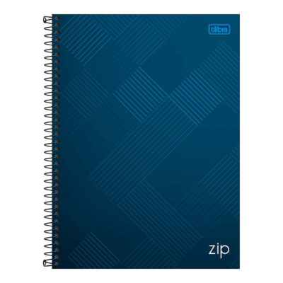 Caderno Espiral Universitário Grande Capa Dura 160 Folhas 10 Matérias Zip - Cores Sortidas