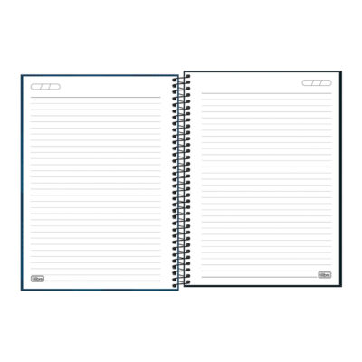 Caderno Espiral Universitário Grande Capa Dura 160 Folhas 10 Matérias Zip – Cores Sortidas