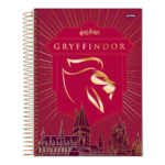 Caderno Espiral Universitário Grande Capa Dura 160 Folhas 10 Matérias Harry Potter - Estampas Sortid