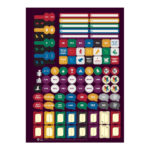 Caderno Espiral Universitário Grande Capa Dura 160 Folhas 10 Matérias Harry Potter - Estampas Sortid