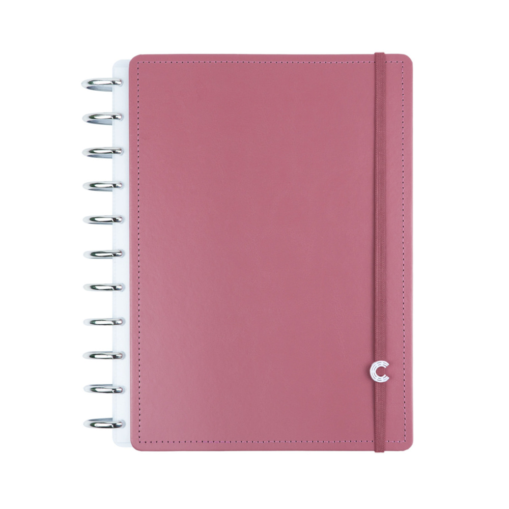 Caderno Inteligente Universitário Grande Espiral Com 140 Folhas Linhas Brancas - Guava Caderno Inteligente Universitário Grande Espiral Com 140 Folhas Linhas Brancas - Guava