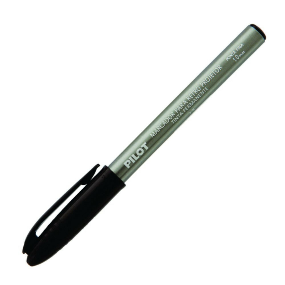 Caneta Para Retro Projetor 1.0mm - Preta Caneta Para Retro Projetor 1.0mm - Preta