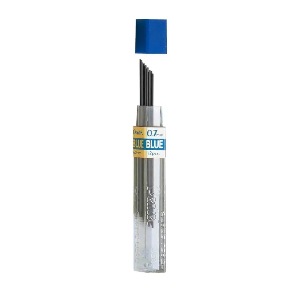 Grafite 0.7mm Pentel Com 12 Unidades - Azul Grafite 0.7mm Pentel Com 12 Unidades - Azul