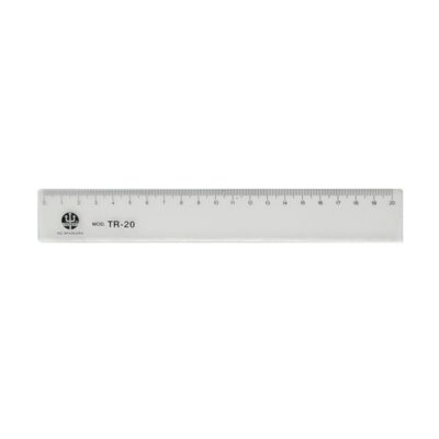 RÉgua Pvc Transparente - 20 Cm