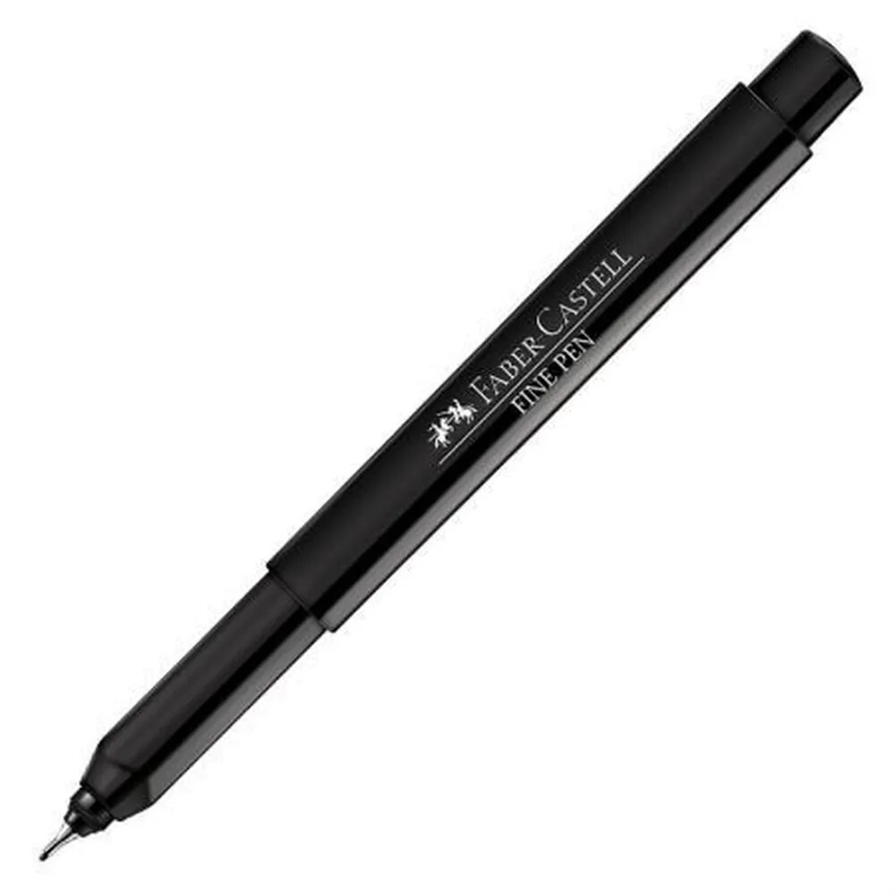 Caneta HidrogrÁfica Fine Pen Faber Castell - Preta Caneta HidrogrÁfica Fine Pen Faber Castell - Preta