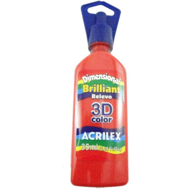 Tinta Dimensional Brilhante 35ml - Vermelho Fogo