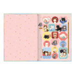 Caderno 1/4 Pequeno Brochura Costurado Sem Mola Capa Dura 80 Folhas Purrfect Cats - Estampas Sortida